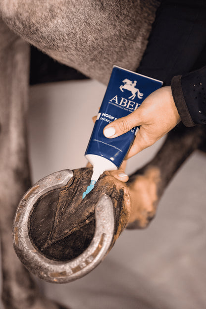 Application du baume HOOF DEFENDER sur la fourchette